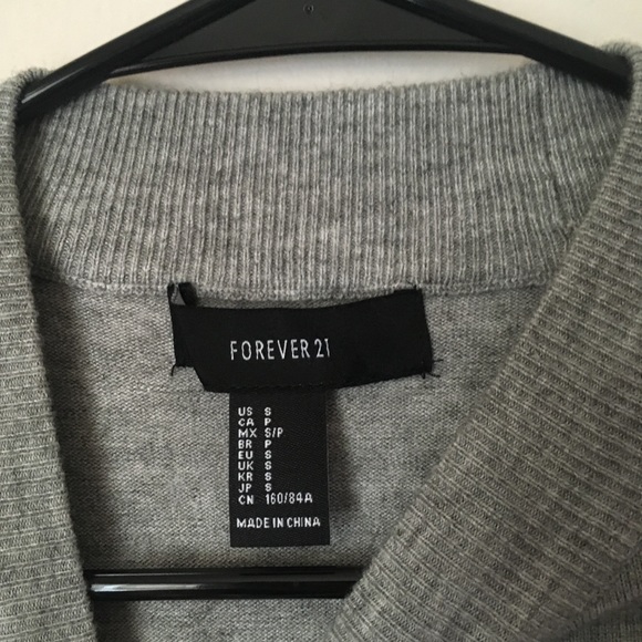 Forever 21 mock neck super soft grey sweater - Picture 3 of 4